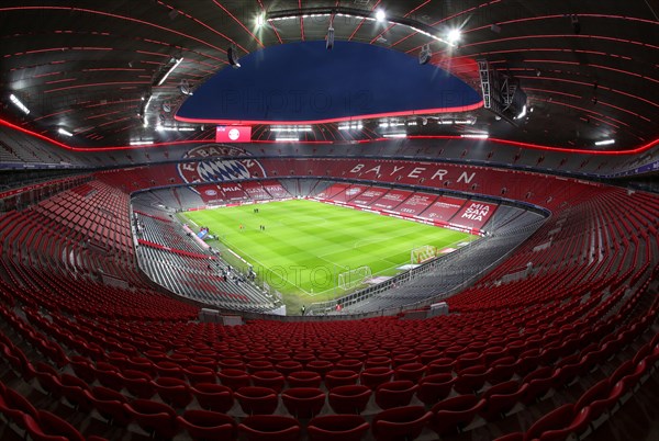 Stadion Allianz Arena in Muenchen Froettmaning for the UEFA Euro 2020 / 2021 football European Championship  
Football Stadium from FC Bayern Munich 
© diebilderwelt / Alamy Stock