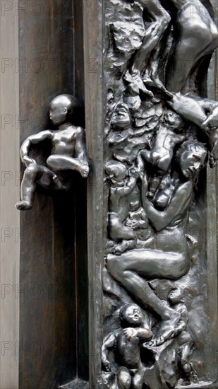 Gates of Hell, Rodin, detail