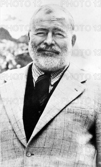 ERNEST HEMINGWAY  (1899-1961) American author and journalist
