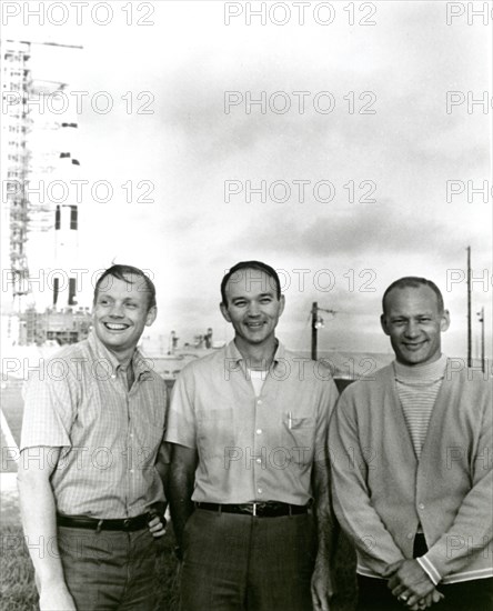 Apollo 11 flight crew, Neil A. Armstrong, Michael Collins and Buzz Aldrin