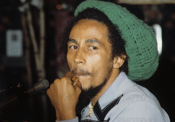 BOB MARLEY at M.S.G. concert in New York 1978.e0304.Supplied by Photos, inc.(Credit Image: © Supplied By Globe Photos, Inc/Globe Photos/ZUMAPRESS.com)
