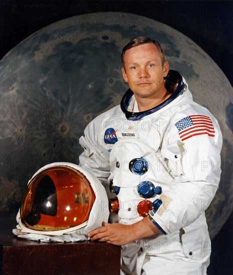 Neil Armstrong, portrait of Apollo 11 Commander Neil A. Armstrong