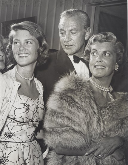 GARY COOPER with wife and daughter at Ciro's 1954. (Credit Image: © Allan S. Adler/Globe Photos/ZUMA Wire)