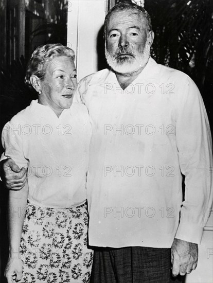 American writer Ernest Hemingway and his wife