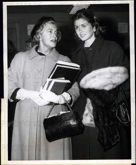 1968 - Mrs. Gary Cooper and her daughter, Maria, arrived in town late this evening aboard a TWA jetsream flight from Los Angeles. The Cooper's are in town for a short visit. Credits: TWA © Keystone Pictures USA/ZUMAPRESS.com/Alamy Live News