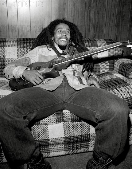 Bob Marley, circa 1979. Publicity photo for Live Album 'Live Forever'.  File Reference # 31386_993