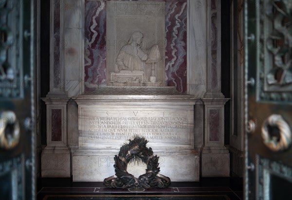 The Tomb of Dante is an Italian neoclassical national monument built over the tomb of the poet Dante Alighieri.