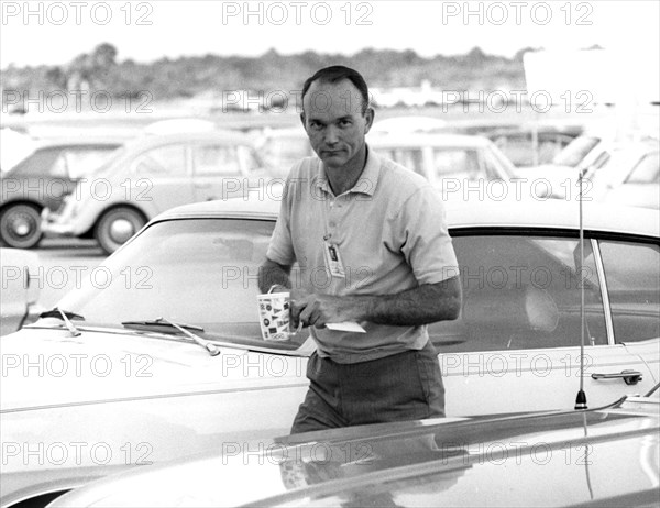 Apollo 11, Michael Collins Arrives at KSC, 1969