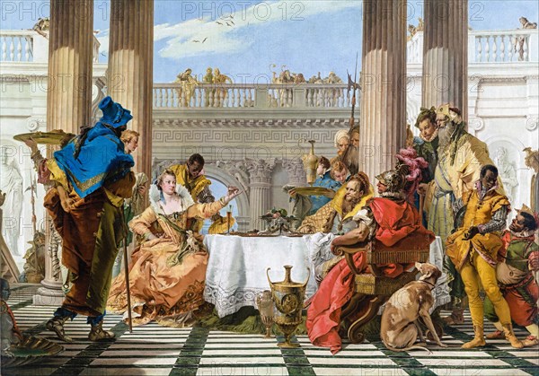 Giovanni Battista Tiepolo, The Banquet of Cleopatra, painting, c. 1743