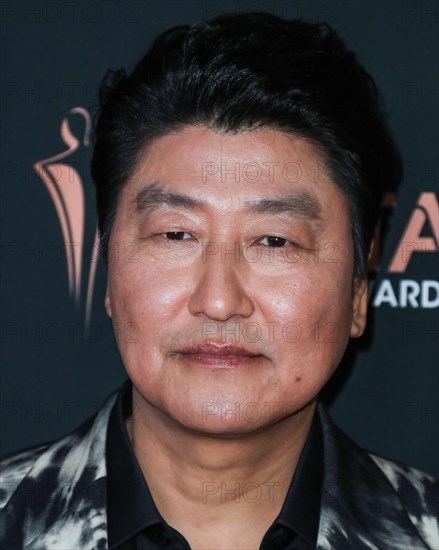 West Hollywood, United States. 03rd Jan, 2020. WEST HOLLYWOOD, LOS ANGELES, CALIFORNIA, USA - JANUARY 03: Song Kang Ho arrives at the 9th Annual Australian Academy Of Cinema And Television Arts (AACTA) International Awards held at SkyBar at the Mondrian Los Angeles on January 3, 2020 in West Hollywood, Los Angeles, California, United States. (Photo by Xavier Collin/Image Press Agency) Credit: Image Press Agency/Alamy Live News