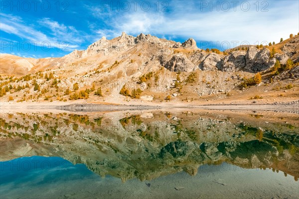 France - Provence - Haut Verdon - Lac Allos in autumn version