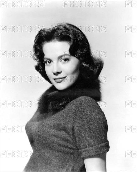 Natalie Wood. Portrait of the American actress, Natalie Wood (b. Natalia Nikolaevna Zakharenko, 1938-1981), studio publicity shot, 1958