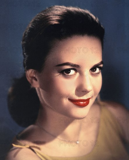 A color portrait of the film star Natalie Wood pictured in Los Angeles in 1955