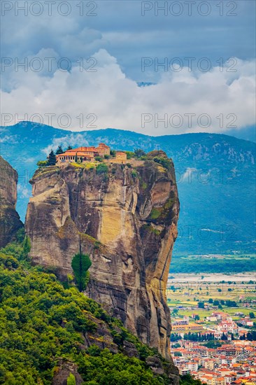 Meteora Monasteries in Trikala region in summer, Greece.