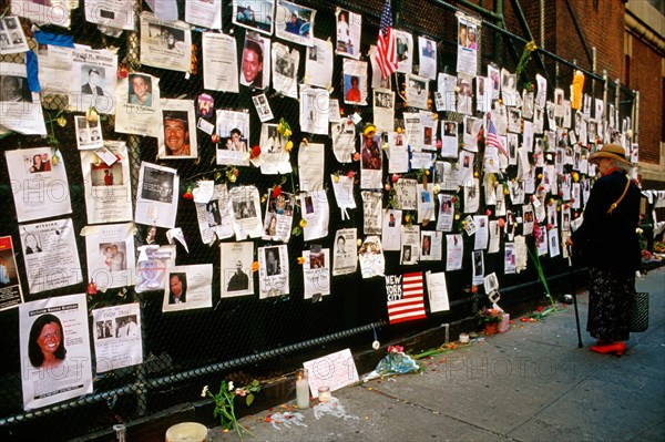 New York City, 9/11/2001. Lexington Avenue. Missing Persons Following World Trade Center Attack