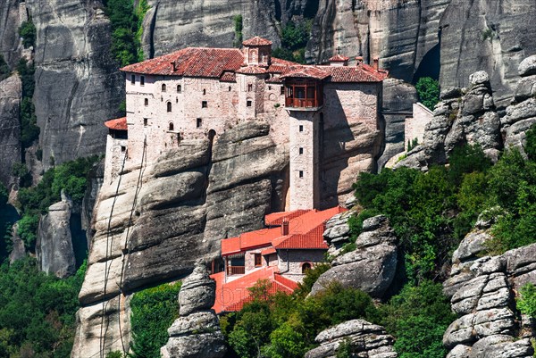 Rousannou Monastery occupies a lower rock than the others of the Meteora. Greece