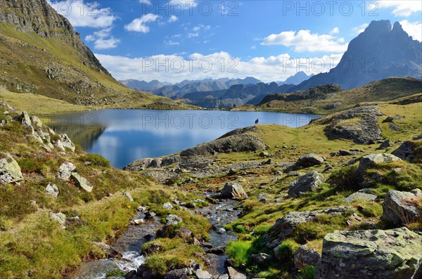 Lake Gentau in the Bearn Pyrenees