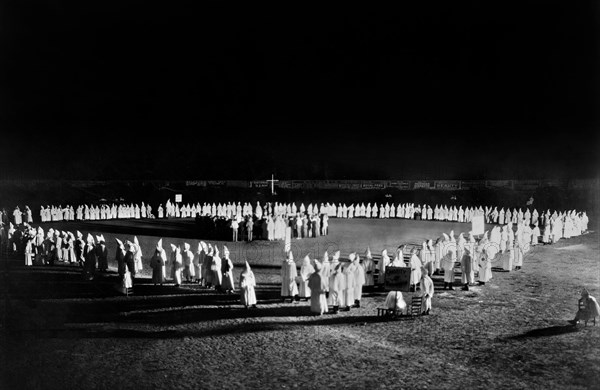 Ku Klux Klan initiation ceremony, Mississippi, c.1923