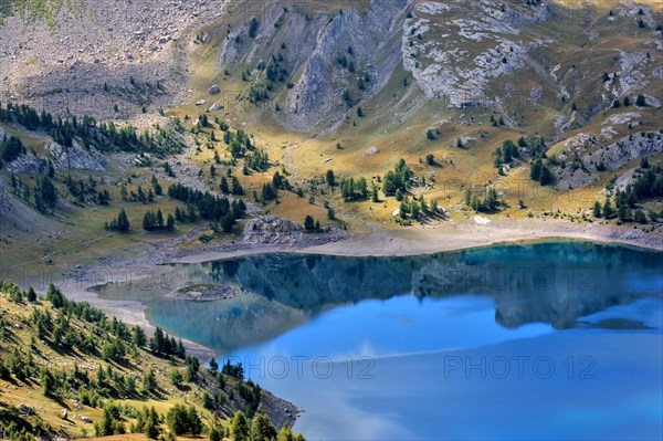 Mountain Lake Lac D Allos, French Alps, France