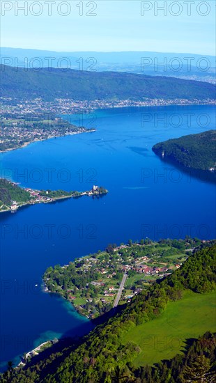 view to Lake Annecy, France, Haute-Savoie