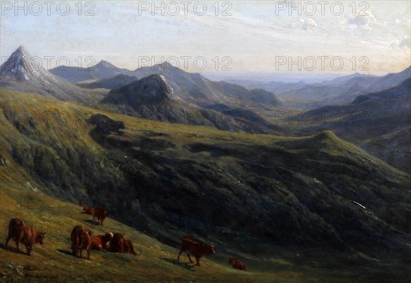 Auguste et Rosa Bonheur - bovins sur une colline