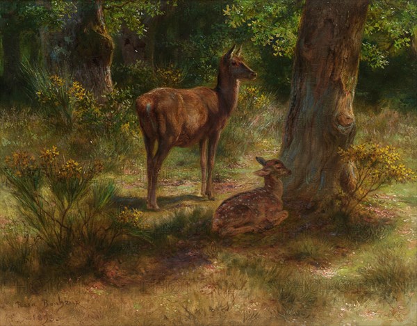 Rosa Bonheur - Les cerfs et les fauves dans un bois