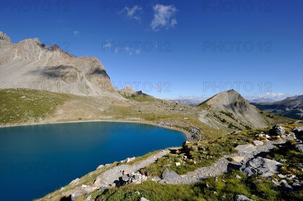 France, Hautes-Alpes, near Ceillac, Lac Sainte-Anne (2415 m), Parc Naturel Regional du Queyras