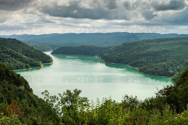 Lake Vouglans, France, Europe.