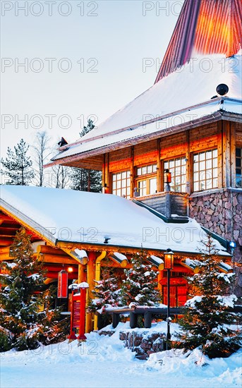 Christmas tree Santa Office at Santa Village Rovaniemi Lapland new