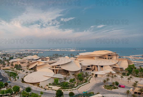 Aerial view of Qatar National Museum