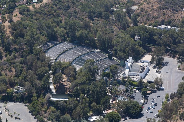 The Hollywood Bowl, a modern amphitheater in the Hollywood area of Los Angeles, California