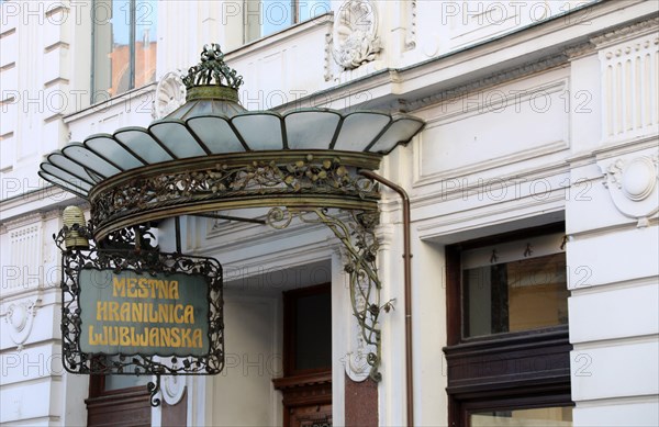 Art nouveau style architecture in Ljubljana