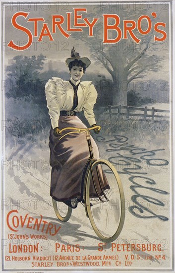 STARLEY BROTHERS "PSYCHO" BICYCLE advert about 1893