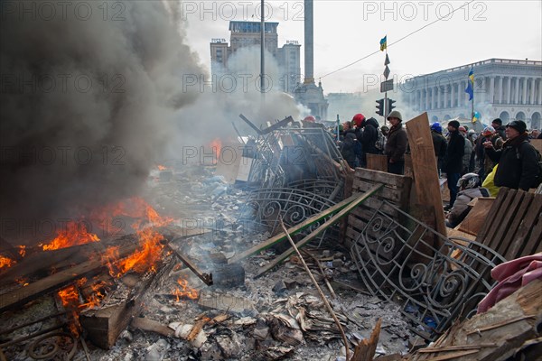 February 19, 2014 - Anti-government protests in Kiev, Ukraine.