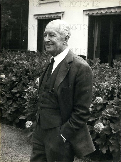 Sep. 12, 1971 - Portrait of Maurice Chevalier at his Home ''La Louque'