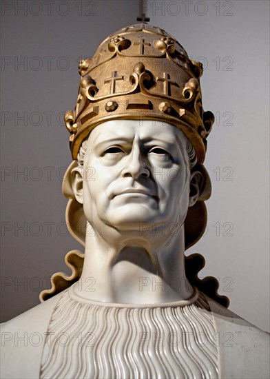 Bust of  Pope Pius XI 1931 Adolfo Wildt Italian  1868-1931  Vatican Rome Italy