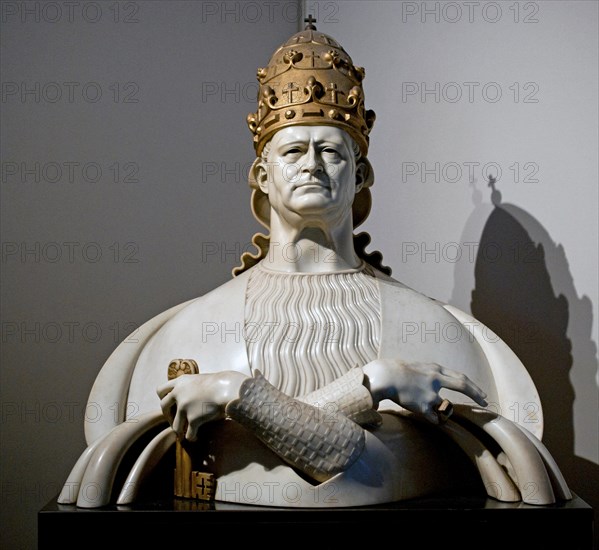 Bust of  Pope Pius XI 1931 Adolfo Wildt Italian  1868-1931  Vatican Rome Italy