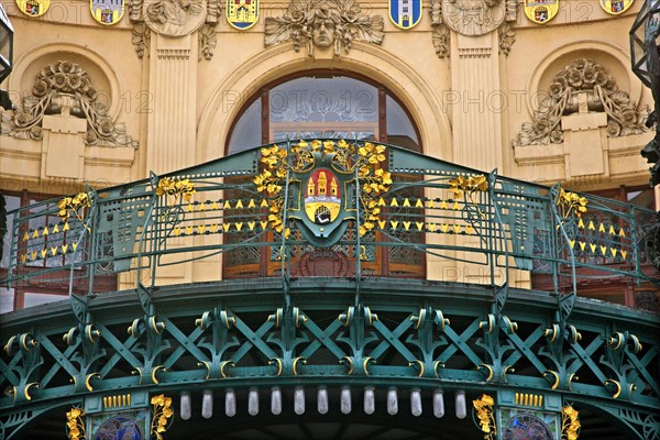 "Detail" from the Municipal House, Prague, Czech Republic.