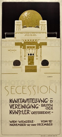 Poster for the second exhibition of the Vienna Secession 1898 Josheph Maria Olbrich 1867-1908 Austrian Austria