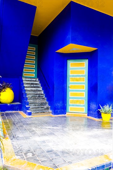 The Majorelle Garden is most beautiful landscape garden of city. Marrakech, Marrakech-Safi. Morocco