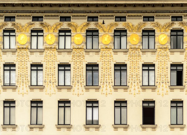Facade of the Otto Wagner House in Vienna