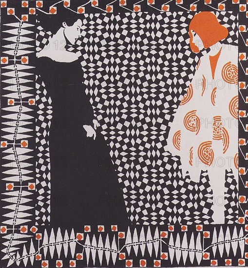 Koloman Moser - Early Spring Illustration Poem Rainer Mari Rilke 1901 1 1901