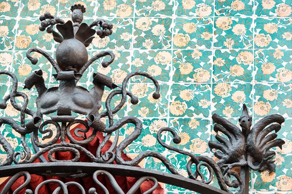 Barcelona Spain,Catalonia Gracia neighborhood,Casa Vicens,museum,1885,Antoni Gaudi,architecture,Catalan Modernism,Unesco World Heritage,exterior,ornam