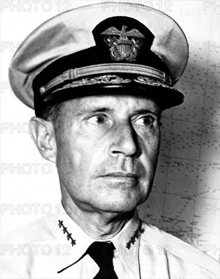 Five Star Admiral Ray Spruance commanded U.S. naval forces during two of the most significant naval battles that took place in the Pacific theater, the Battle of Midway and the Battle of the Philippine Sea. The Battle of Midway was the first major victory for the United States over Japan and is seen by many as the turning point of the Pacific war. The Battle of the Philippine Sea was also a significant victory for the US.
The Navy's official historian said of the Battle of Midway '...Spruance's performance was superb...(he) emerged from this battle one of the greatest admirals in American nav