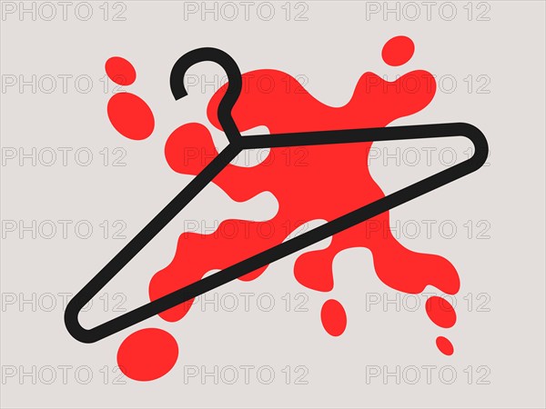 METAPHOR MEANING: Coathanger and Stain of blood as metaphor and symbol of self-induced abortion ( Coat-hanger as symbol of pro-choice movements fighti