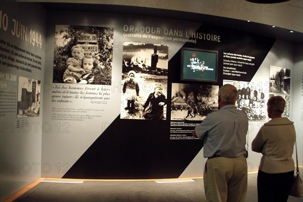 French town of Oradour sur Glane where on 10 June 1944 German soldiers slaughtered 642 people France EU the modern museum