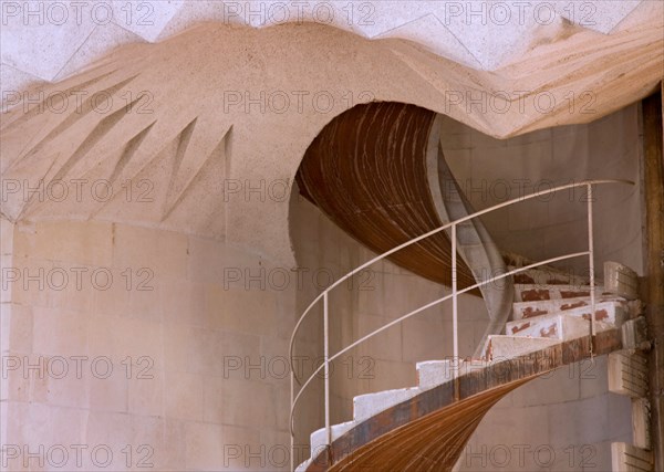 Spiral Staircase Sagrada Família Gaudi Barcelona