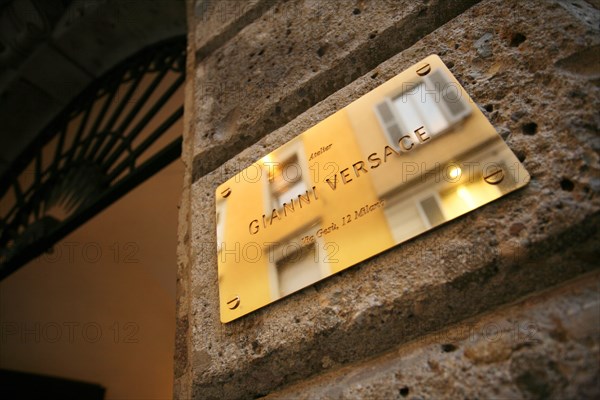 Gianni Versace headquarter, Via della Spiga street, Milan, Lombardy, Italy, Europe
