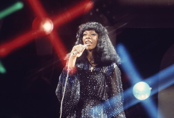 DONNA SUMMER (1948-2012) US singer in 1974