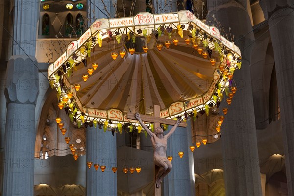 Altar of the Sagrada Família Church - Eixample, Barcelona, Catalonia, Spain